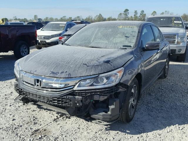 1HGCR2F35GA086816 - 2016 HONDA ACCORD GRAY photo 2