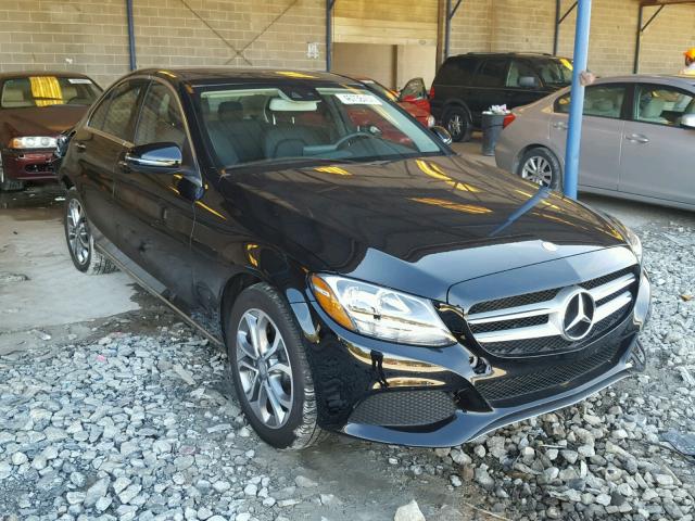 WDDWF4KB6GR134747 - 2016 MERCEDES-BENZ C BLACK photo 1