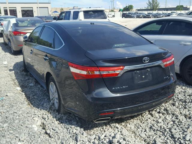 4T1BK1EB6FU168418 - 2015 TOYOTA AVALON XLE BLACK photo 3