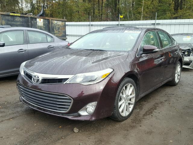 4T1BK1EB8DU001295 - 2013 TOYOTA AVALON BAS BURGUNDY photo 2