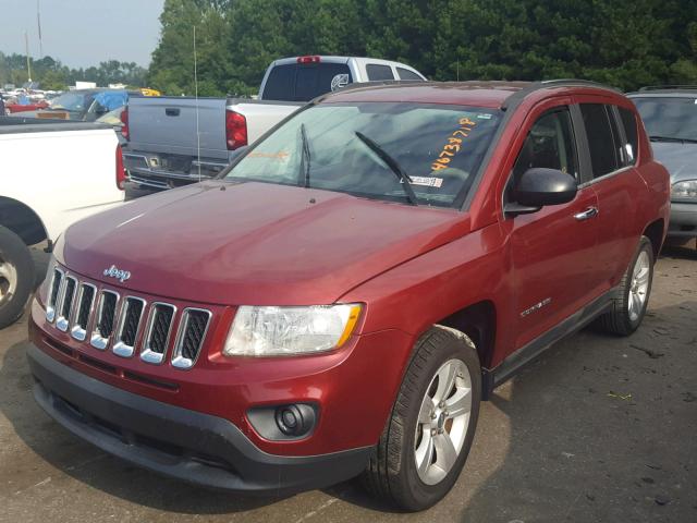 1J4NT1FB1BD189372 - 2011 JEEP COMPASS SP RED photo 2