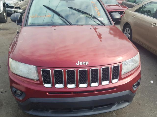 1J4NT1FB1BD189372 - 2011 JEEP COMPASS SP RED photo 9