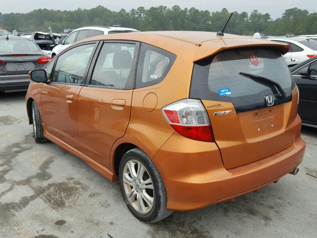 JHMGE87659S044018 - 2009 HONDA FIT SPORT ORANGE photo 3