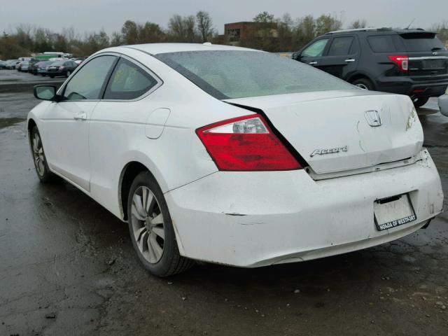 1HGCS12879A006337 - 2009 HONDA ACCORD EXL WHITE photo 3