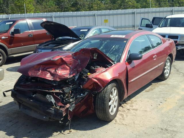 4C3AG42H12E002522 - 2002 CHRYSLER SEBRING LX BURGUNDY photo 2