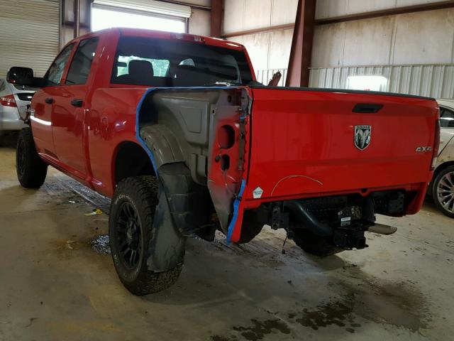 3D7TT2CT7AG179615 - 2010 DODGE RAM 2500 RED photo 3