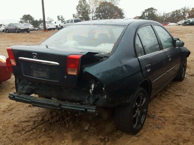 1HGES16502L004416 - 2002 HONDA CIVIC LX GREEN photo 4