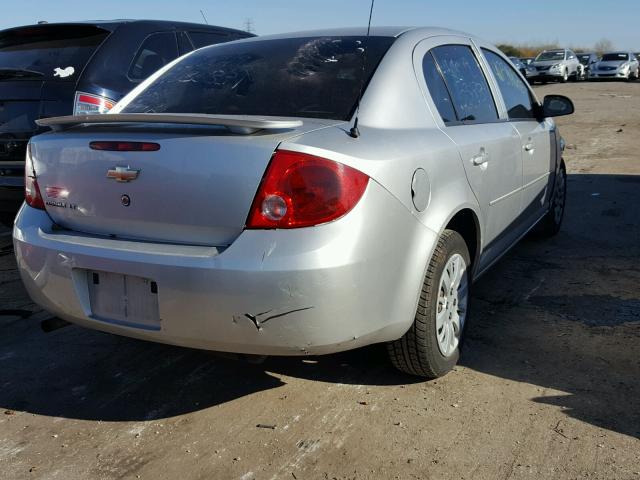 1G1AT58HX97267467 - 2009 CHEVROLET COBALT LT SILVER photo 4