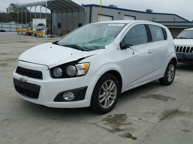 1G1JC6SH8D4137163 - 2013 CHEVROLET SONIC LT WHITE photo 2