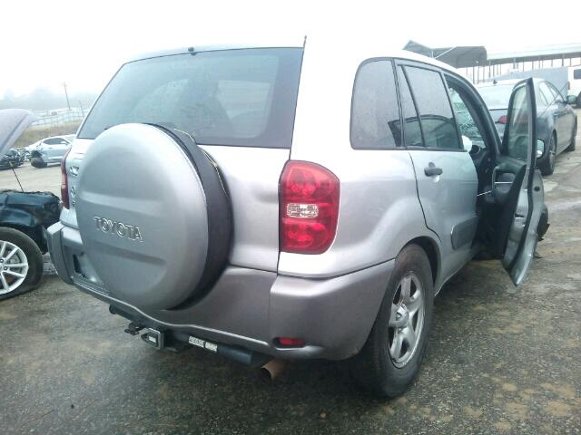 JTEGD20V740039115 - 2004 TOYOTA RAV4 SILVER photo 4