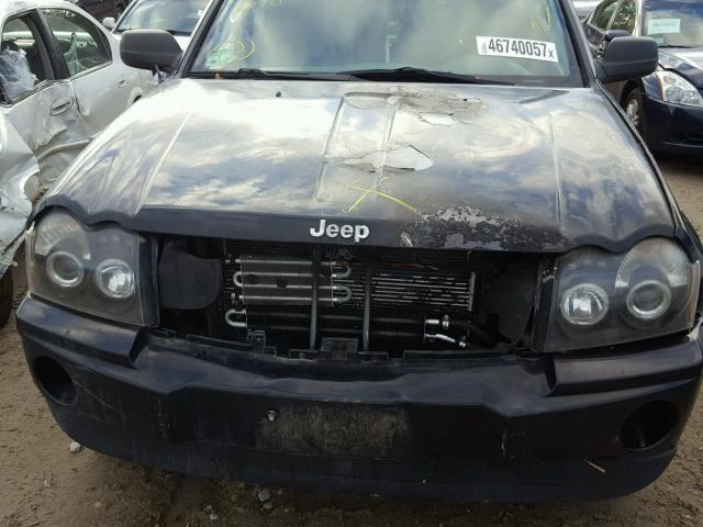 1J4GR48K15C725141 - 2005 JEEP GRAND CHER BLACK photo 9