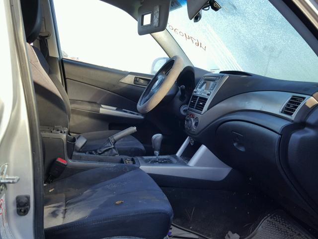JF2SH6AC3AH747013 - 2010 SUBARU FORESTER 2 SILVER photo 5