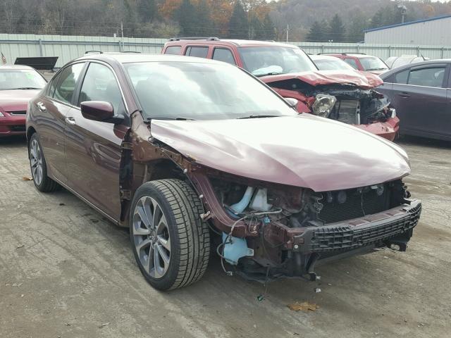 1HGCR2F56DA229866 - 2013 HONDA ACCORD SPO MAROON photo 1