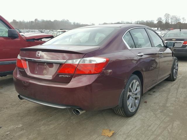 1HGCR2F56DA229866 - 2013 HONDA ACCORD SPO MAROON photo 4