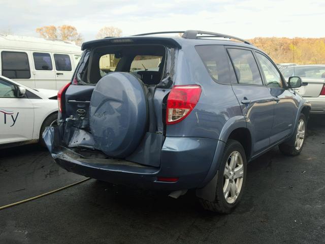 JTMBK32V975037381 - 2007 TOYOTA RAV4 BLUE photo 4