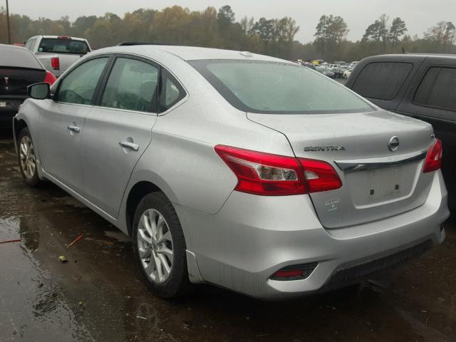 3N1AB7APXHY230748 - 2017 NISSAN SENTRA S SILVER photo 3