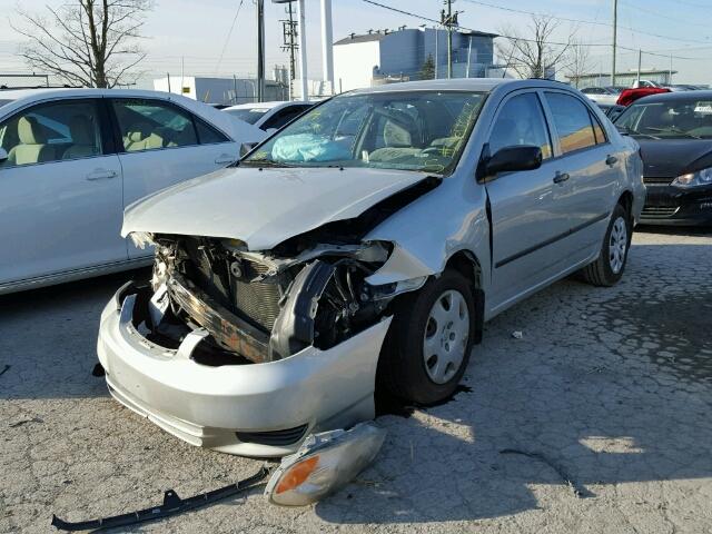 2T1BR32E53C763179 - 2003 TOYOTA COROLLA CE SILVER photo 2