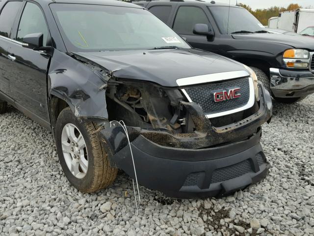 1GKER23D89J154053 - 2009 GMC ACADIA SLT BLACK photo 9