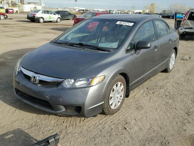 2HGFA16219H113486 - 2009 HONDA CIVIC DX CHARCOAL photo 2