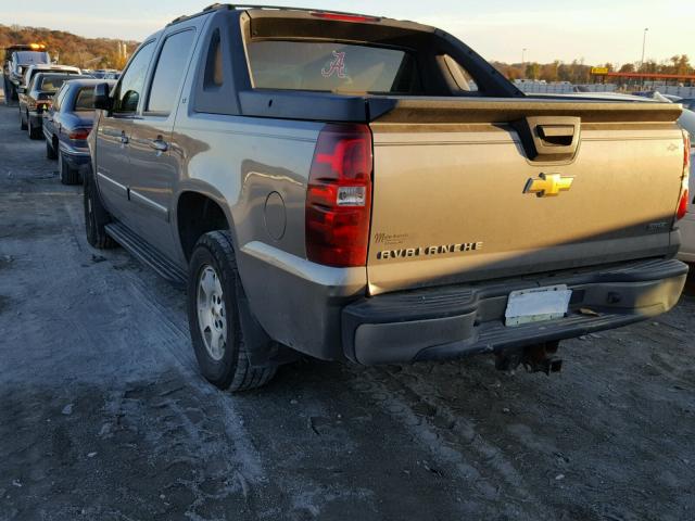 3GNFK12348G189395 - 2008 CHEVROLET AVALANCHE CHARCOAL photo 3