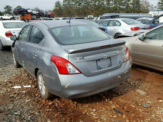 3N1CN7APXDL883765 - 2013 NISSAN VERSA S SILVER photo 3