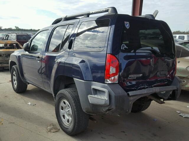 5N1AN08U07C543334 - 2007 NISSAN XTERRA OFF BLUE photo 3