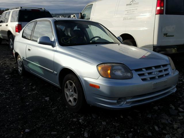 KMHCG35C04U303979 - 2004 HYUNDAI ACCENT GL BLUE photo 1