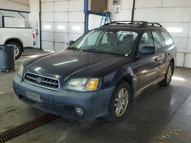 4S3BH675047636257 - 2004 SUBARU LEGACY OUT BLUE photo 2