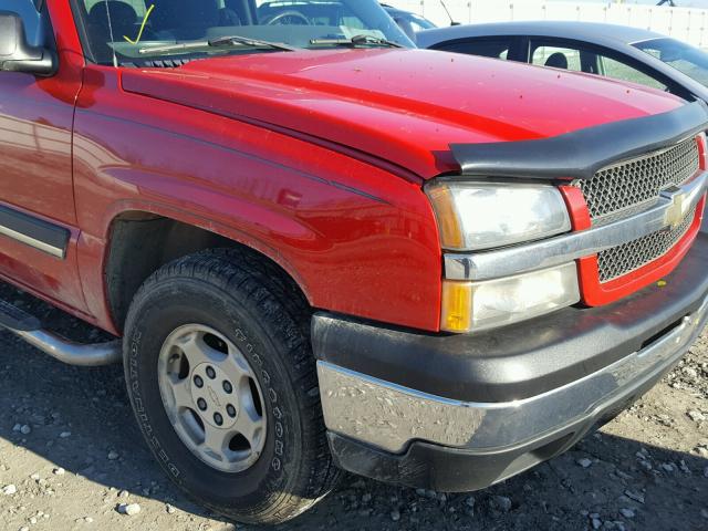 1GCEK19T03Z248283 - 2003 CHEVROLET SILVERADO RED photo 9