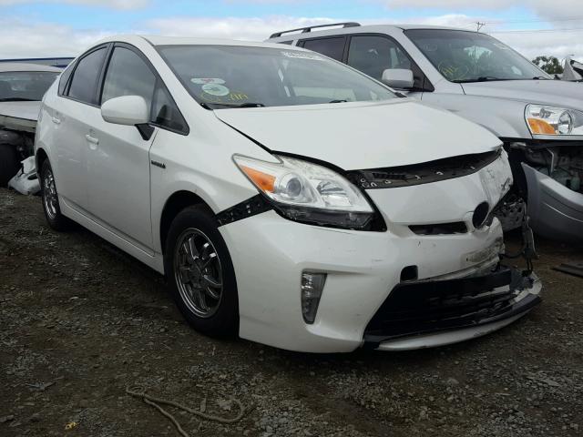 JTDKN3DU7D5614996 - 2013 TOYOTA PRIUS WHITE photo 1