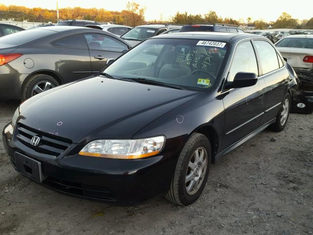 1HGCG66822A171114 - 2002 HONDA ACCORD EX BLACK photo 2