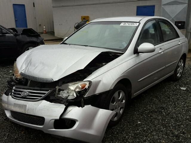 KNAFE121485556198 - 2008 KIA SPECTRA EX GRAY photo 2