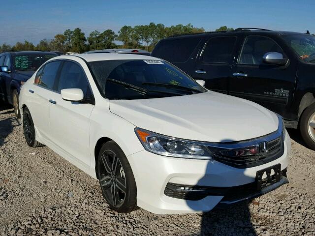 1HGCR2F17HA269389 - 2017 HONDA ACCORD SPO WHITE photo 1