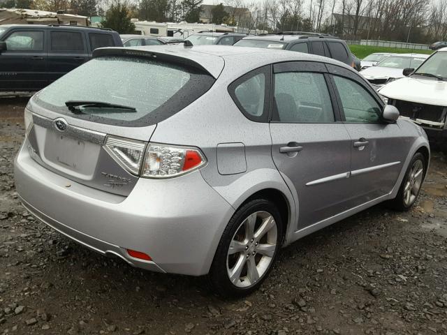 JF1GH63628H802823 - 2008 SUBARU IMPREZA OU SILVER photo 4