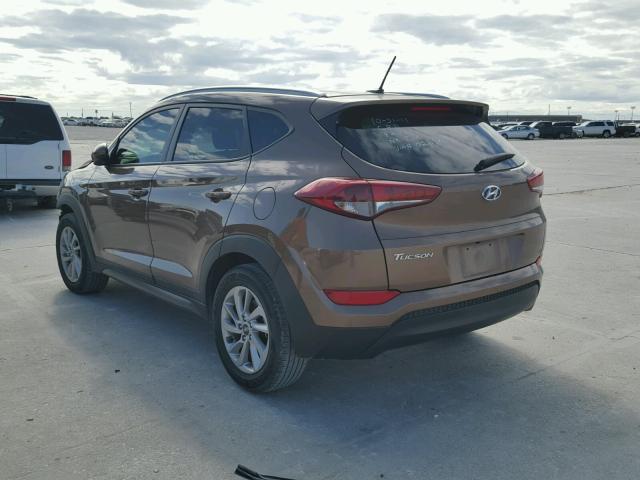 KM8J33A47GU026981 - 2016 HYUNDAI TUCSON LIM BROWN photo 3