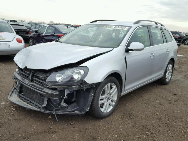 3VWPL7AJ3EM617657 - 2014 VOLKSWAGEN JETTA TDI SILVER photo 2