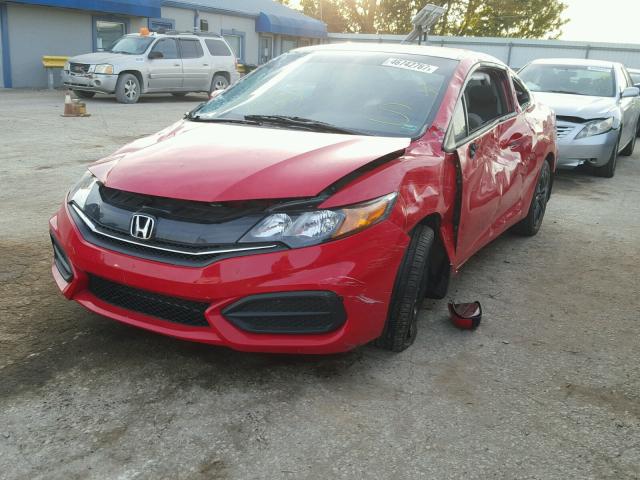 2HGFG3B59EH525742 - 2014 HONDA CIVIC LX RED photo 2