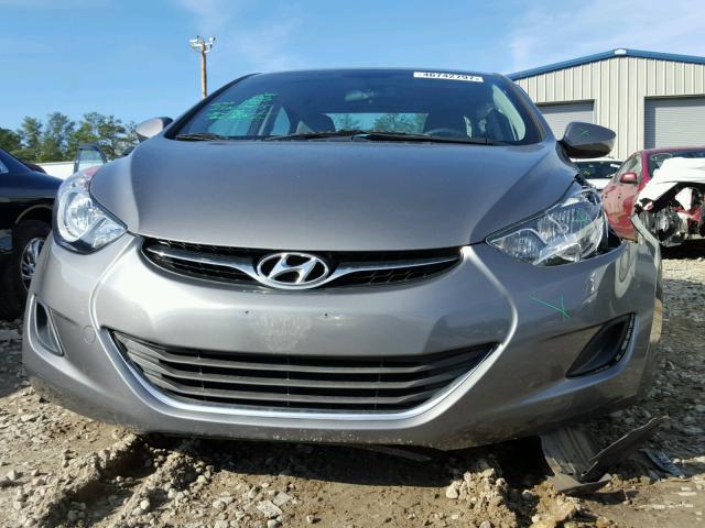 5NPDH4AE3DH318621 - 2013 HYUNDAI ELANTRA GL GRAY photo 10