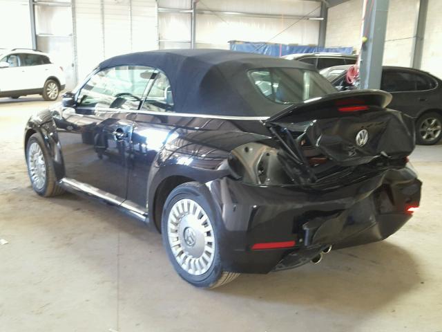 3VW5P7AT8DM820040 - 2013 VOLKSWAGEN BEETLE BLACK photo 3