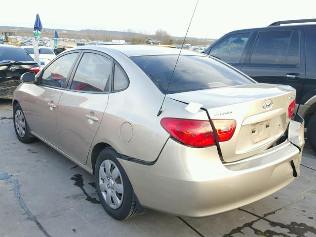 KMHDU46D19U603810 - 2009 HYUNDAI ELANTRA GL GOLD photo 3