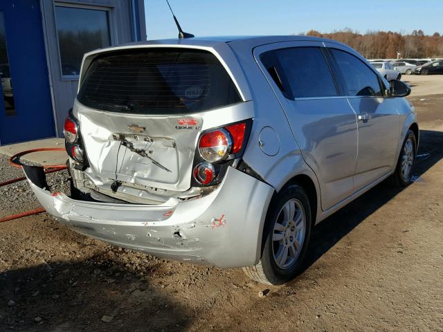 1G1JC6SH2C4113214 - 2012 CHEVROLET SONIC LT SILVER photo 4