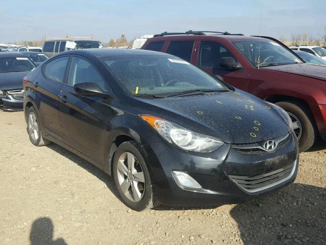 KMHDH4AE8CU261624 - 2012 HYUNDAI ELANTRA GL BLACK photo 1