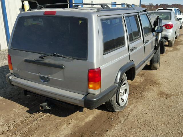 1J4FT48S21L589819 - 2001 JEEP CHEROKEE S GRAY photo 4