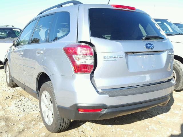 JF2SJADC1FH494249 - 2015 SUBARU FORESTER 2 SILVER photo 3