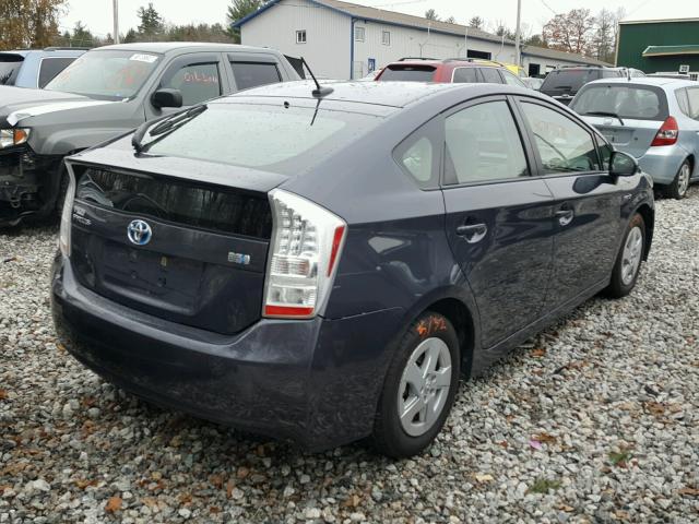 JTDKN3DUXA0028091 - 2010 TOYOTA PRIUS GRAY photo 4