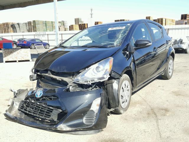 JTDKDTB3XG1135013 - 2016 TOYOTA PRIUS C 黑色 照片 2