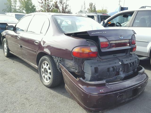 1G1NE52M5W6231849 - 1998 CHEVROLET MALIBU LS BURGUNDY photo 3