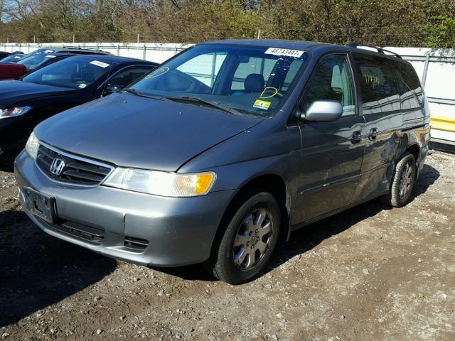 2HKRL18082H558886 - 2002 HONDA ODYSSEY EX SILVER photo 2