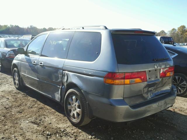 2HKRL18082H558886 - 2002 HONDA ODYSSEY EX SILVER photo 3