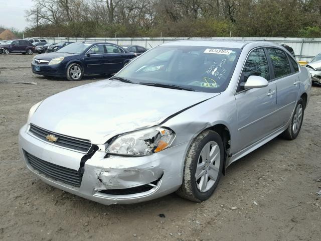 2G1WA5EN8A1263375 - 2010 CHEVROLET IMPALA LS SILVER photo 2